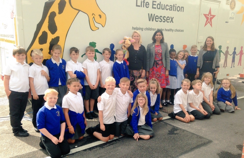 With Life Education Wessex at Orchard Lee Primary School