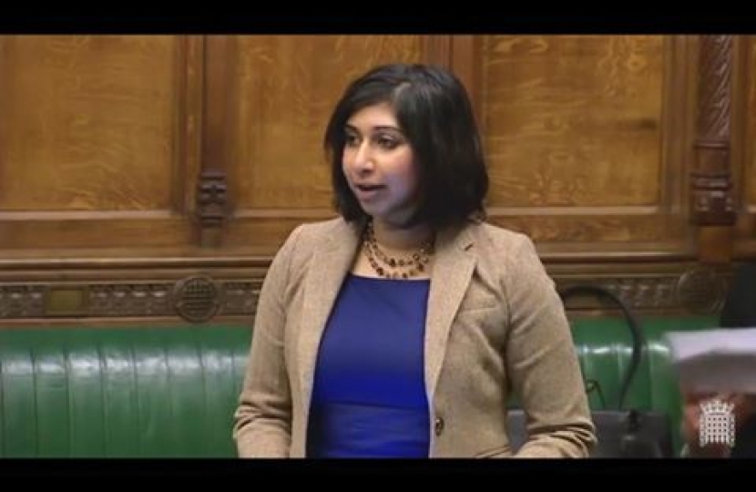 Suella speaking in the House of Commons on International Women's Day