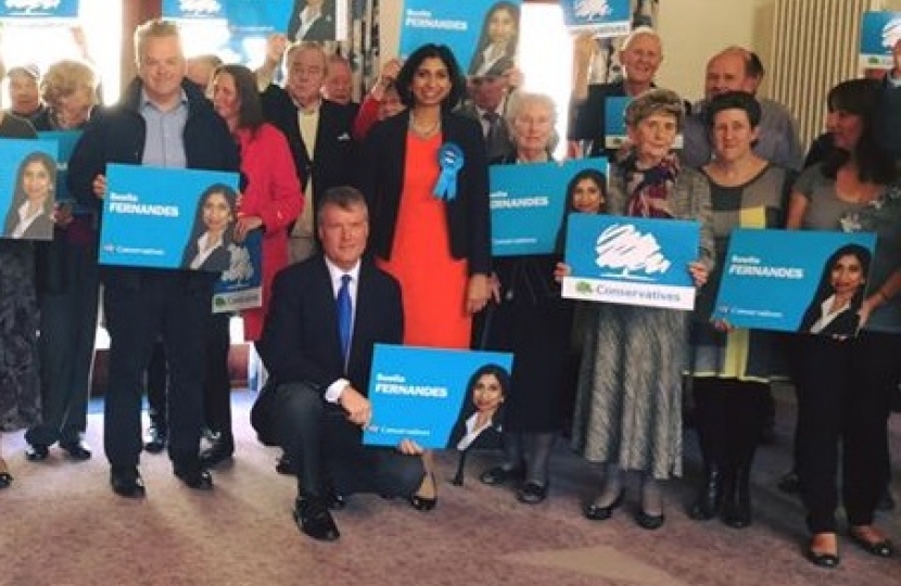 Suella re-adopted as Conservative Candidate for Fareham