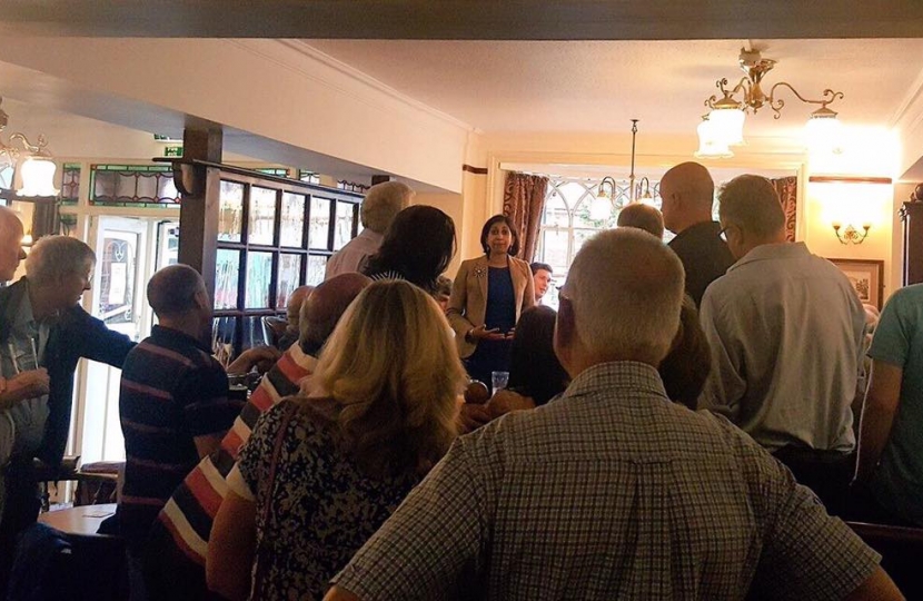 Politics in the pub with Suella Fernandes MP