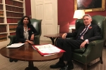 Suella Fernandes MP and the Chancellor, Phillip Hammond 