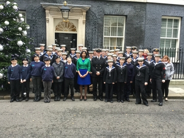 Warsash Sea Cadets outside Number 10