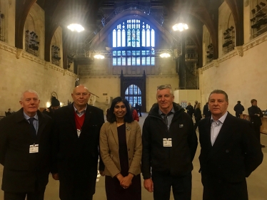 Suella meeting with 4 retired royal mail managers